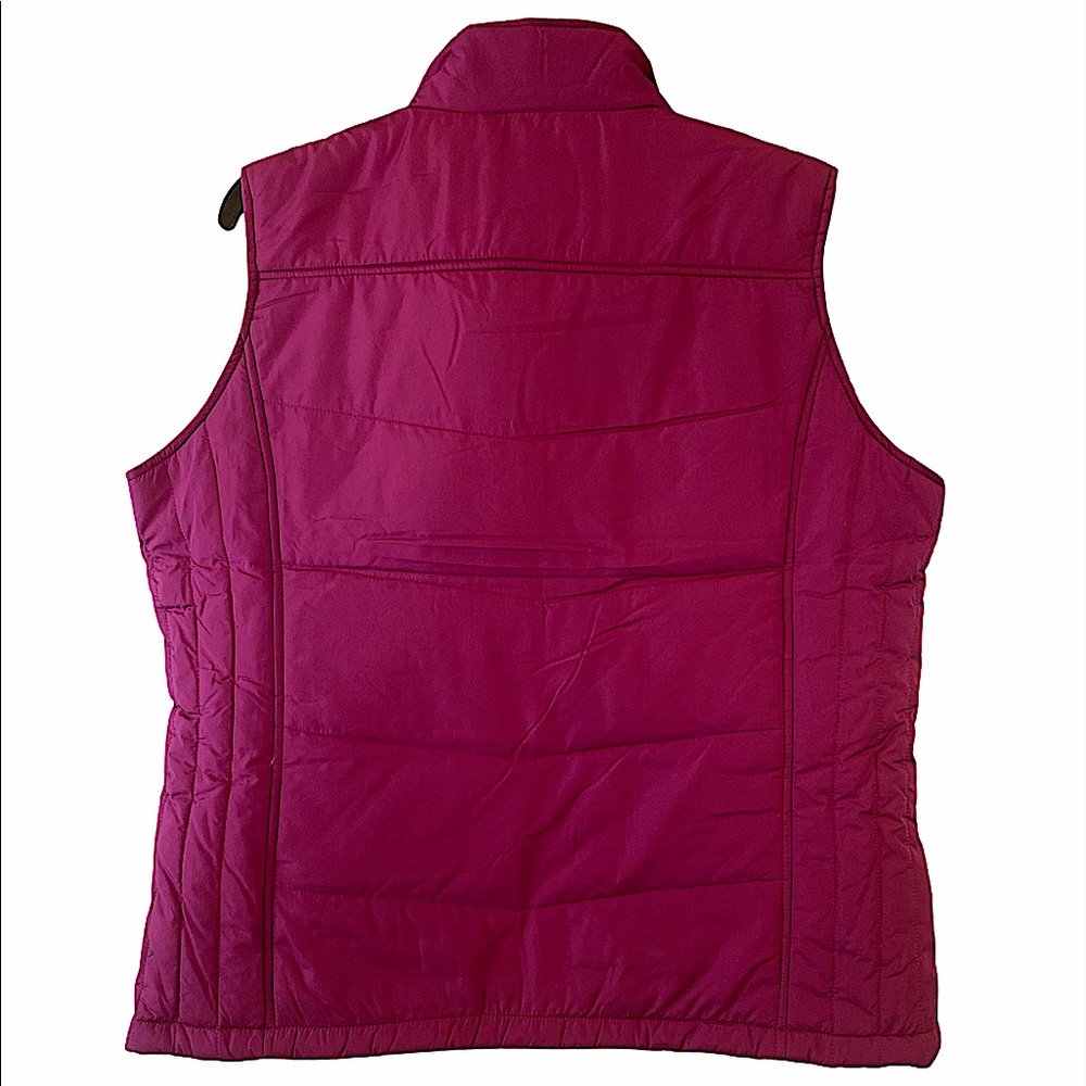 NWT - Port Authority womans bright berry/Bermuda purple puffer vest - Picture 2 of 5